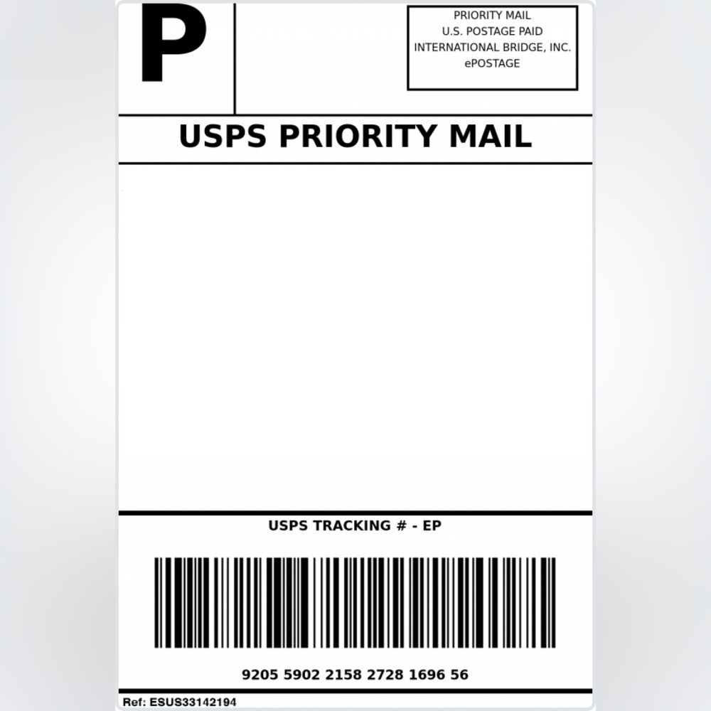 Extra shipping label